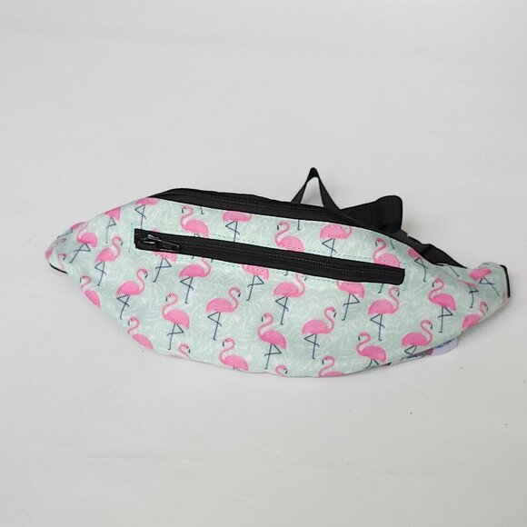FUN FLAMINGO PRINT FANNY PACK Fanny Factory Waist Bag BNWOT - Picture 1 of 6